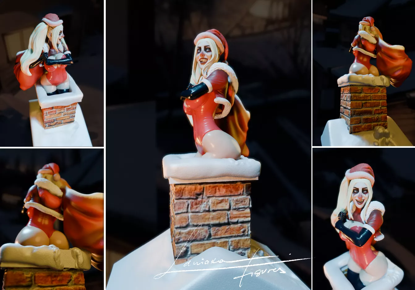 Santa Harley Figure in progress. [Art by Laniakea]