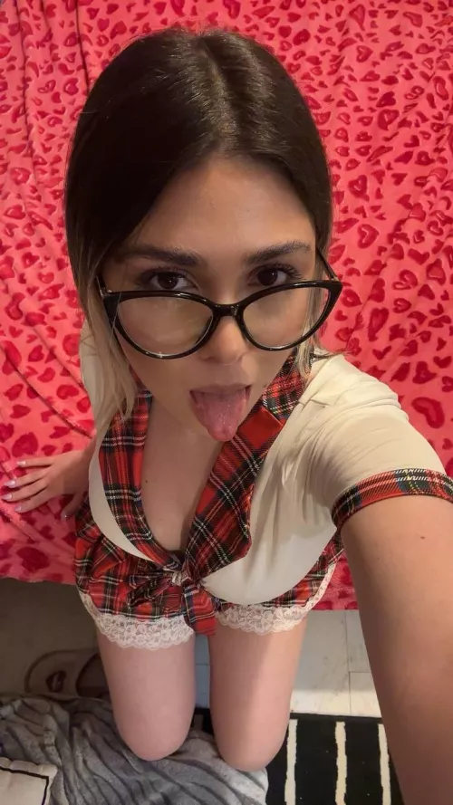 Say “yes” if you would fuck me in my classroom 