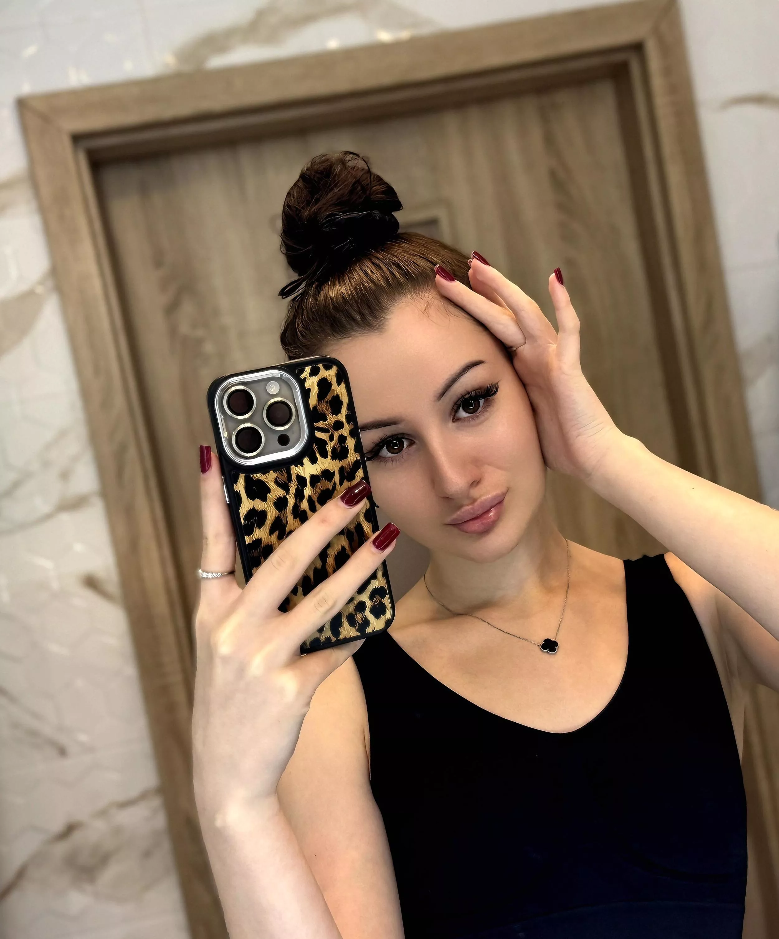 Selfies from the morning before work