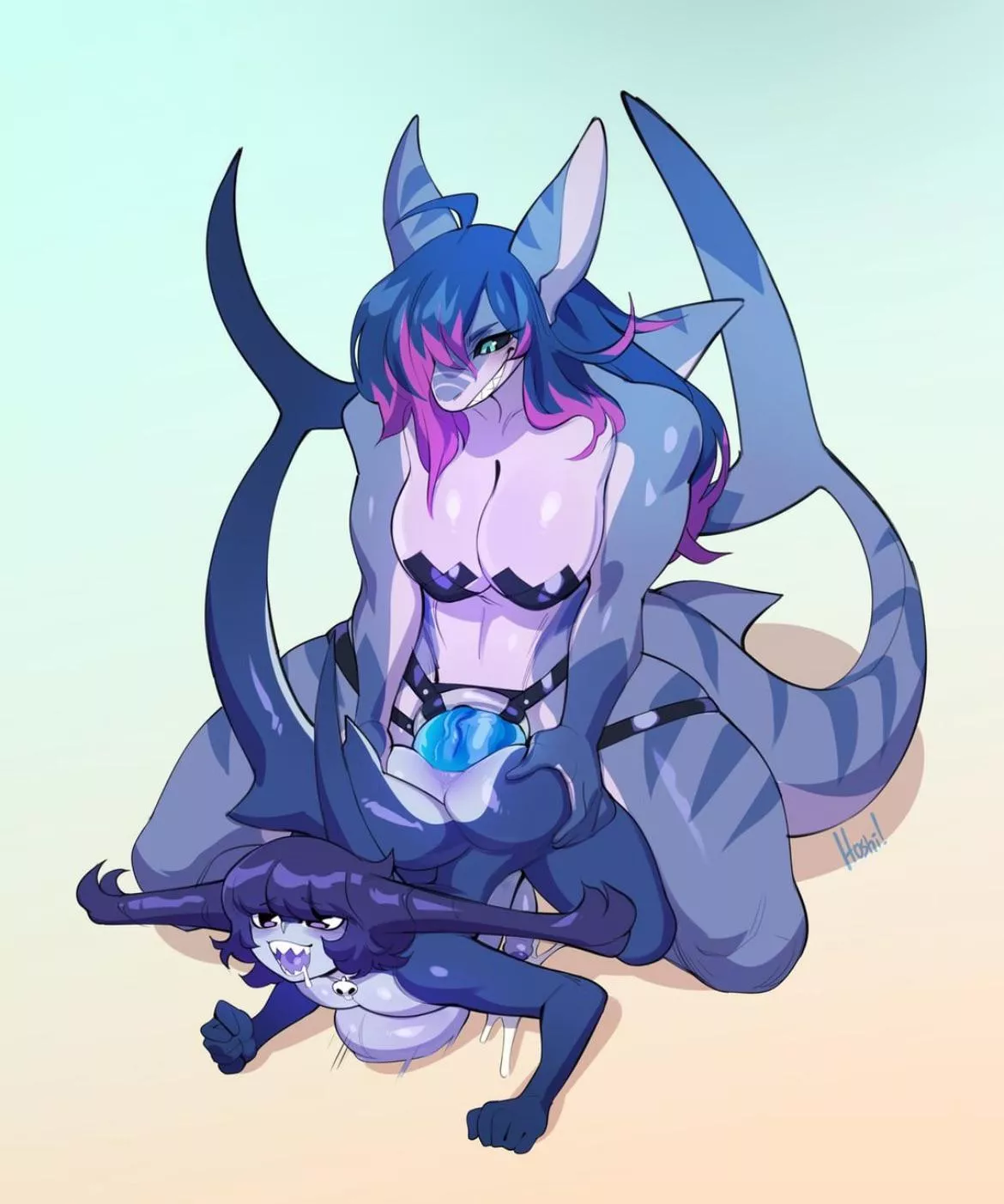 Shark enjoying her self [mf] (hoshil)