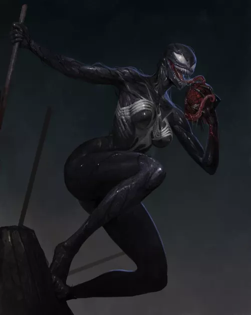 She-Venom [F] (@OlegBulakh_Art)