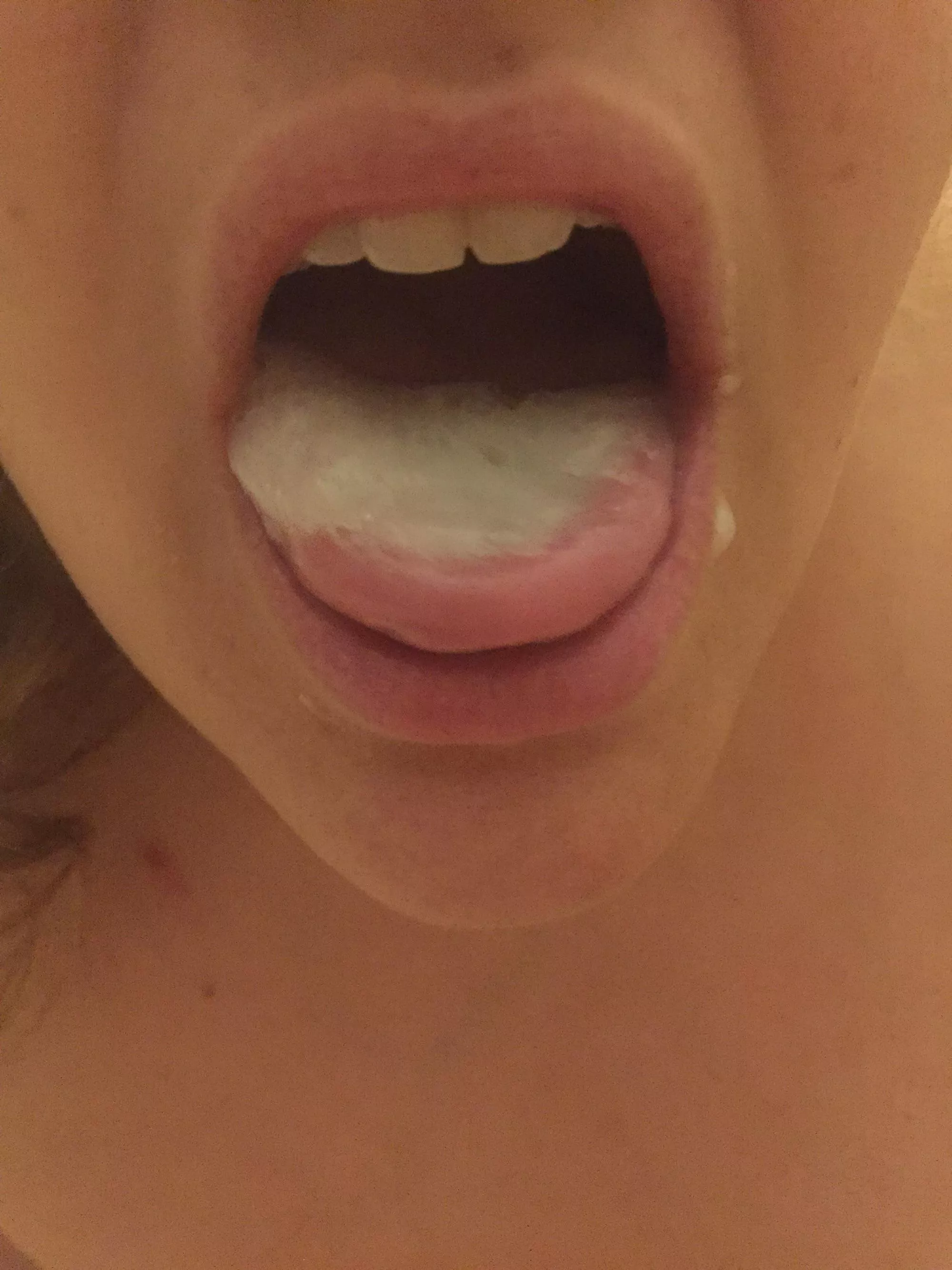 Showing off her reward