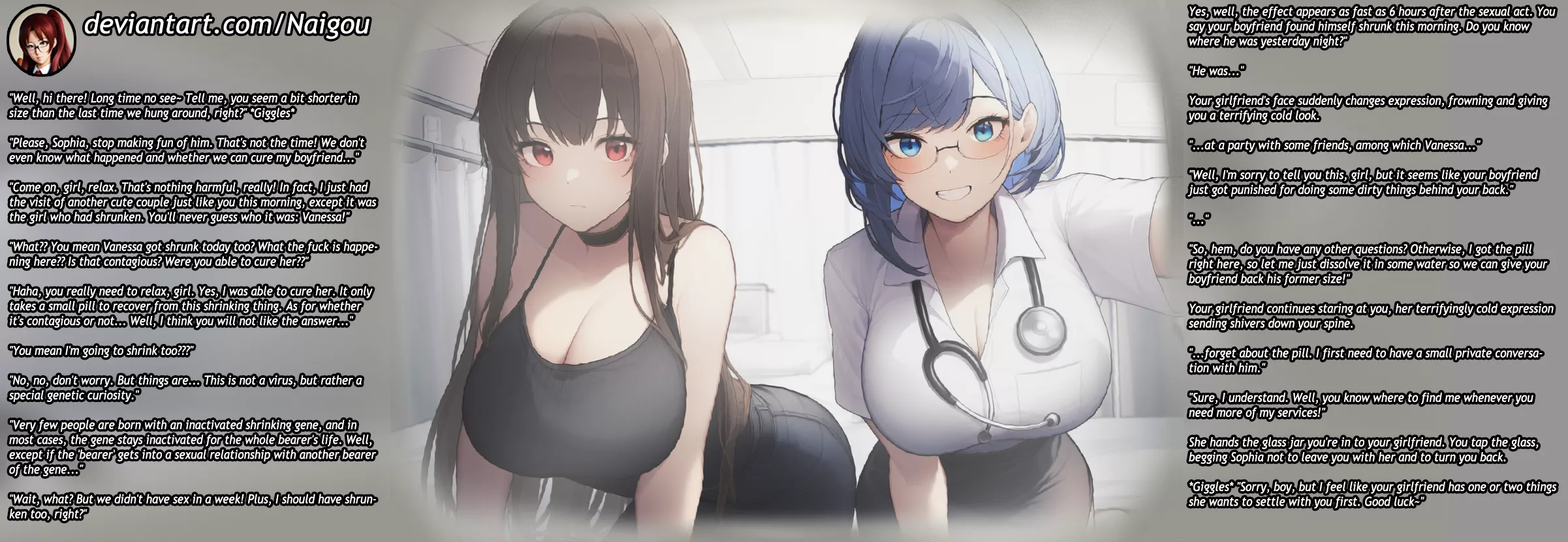 Shrunken by karma Part2 [femdom] [giantess][shrinking][cuckold][revenge]