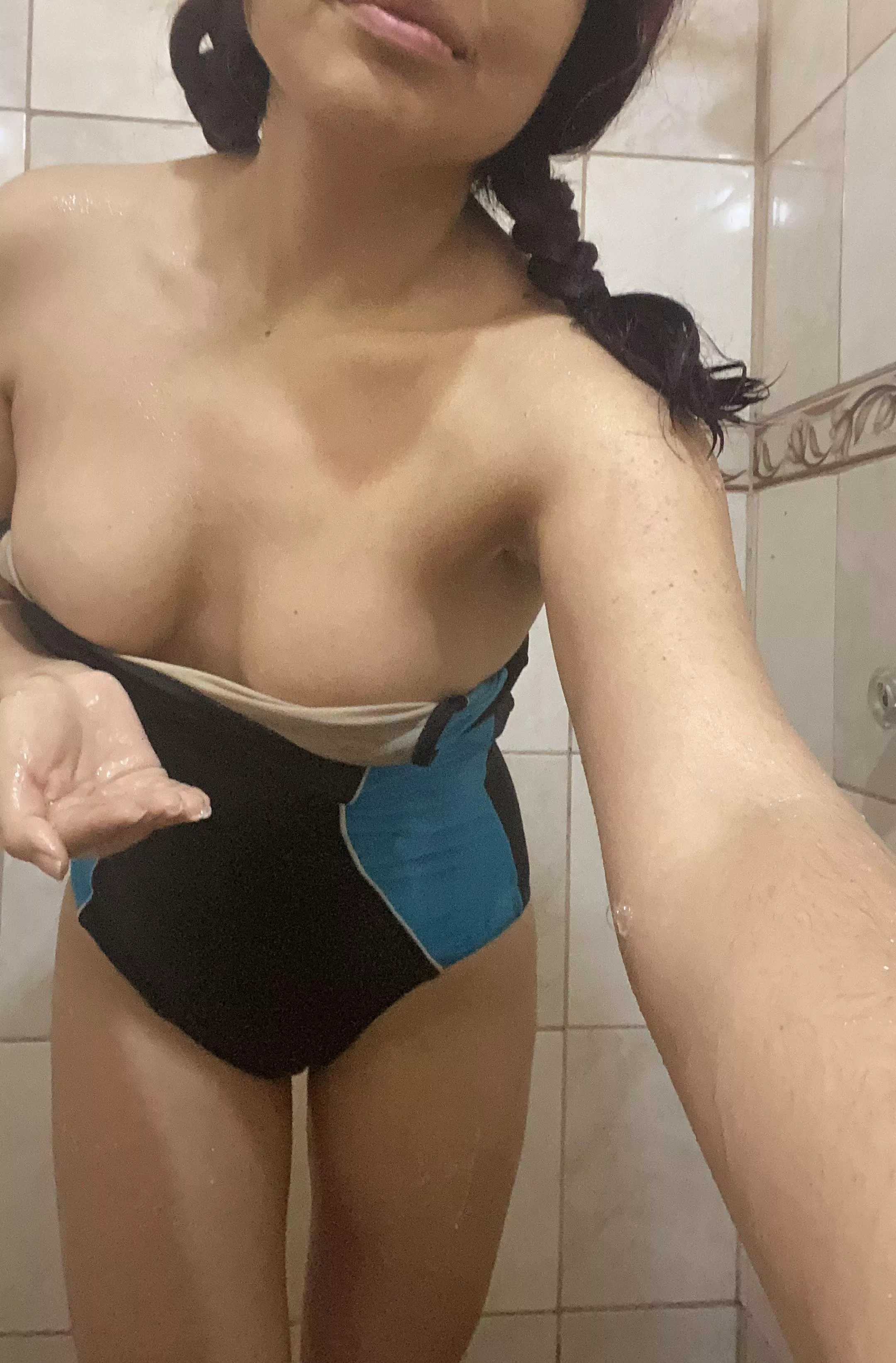 Some soap before I shake them 