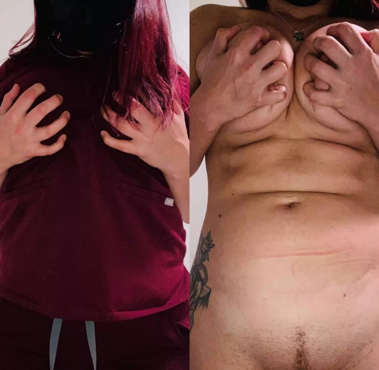 The X-ray machine removed my scrubs for you! 