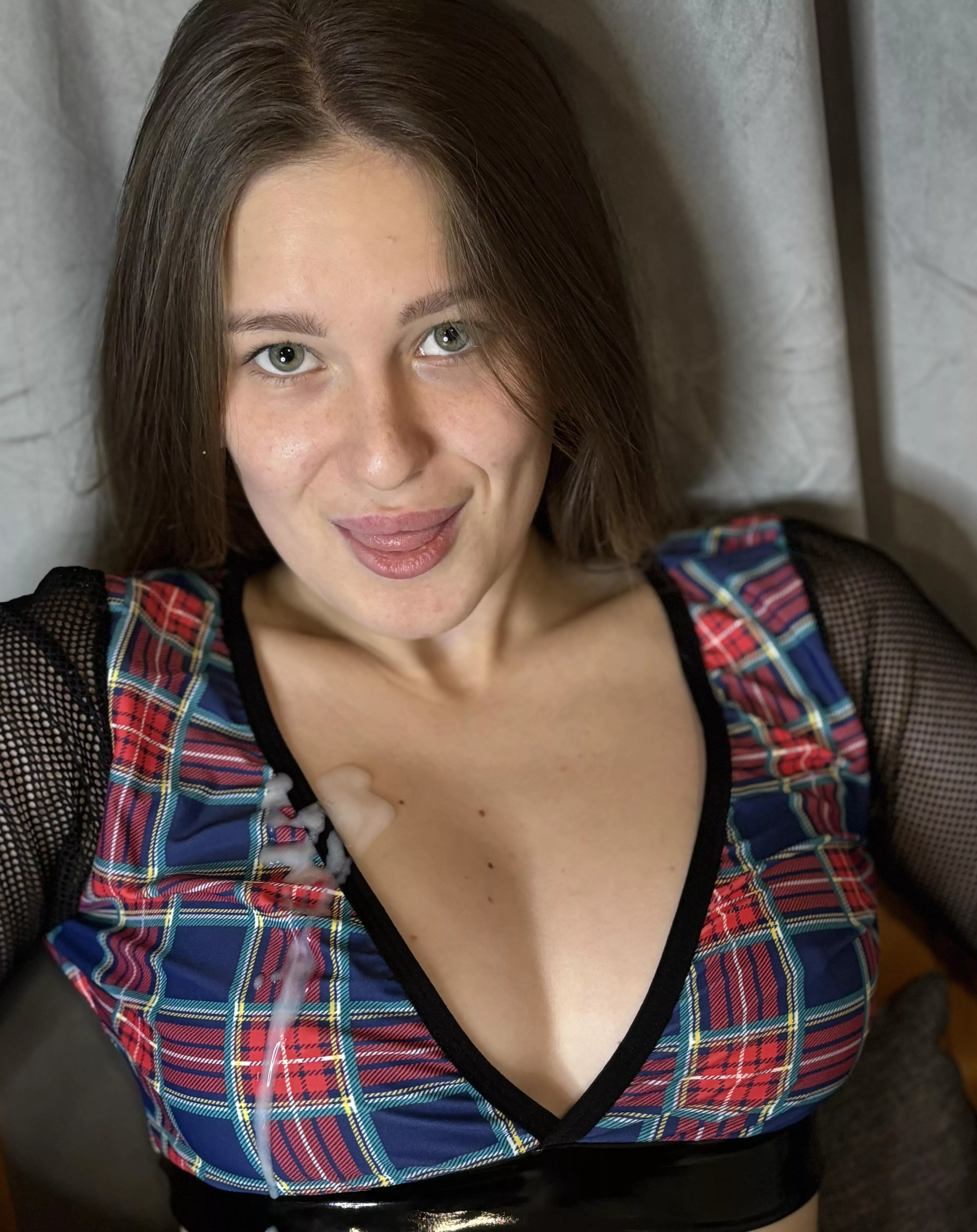 This slut really likes her hot cum