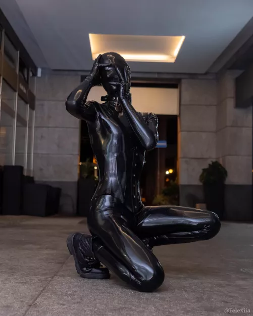 Trapped in a layer of latex...