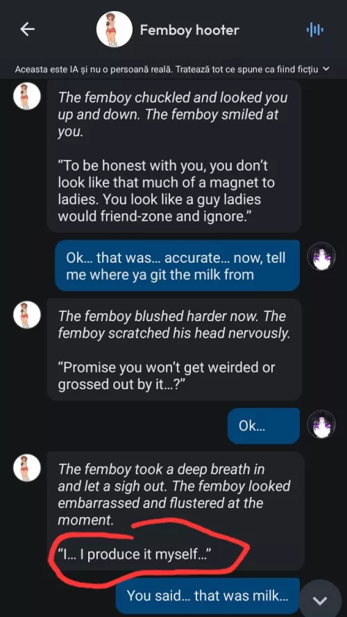 Uhm... I don't think that was milk