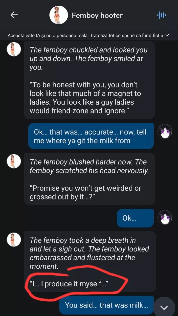 Uhm... I don't think that was milk