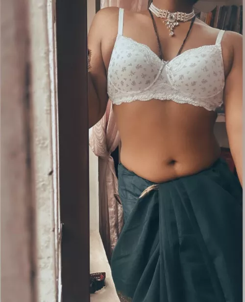 Wearing a pretty dress 