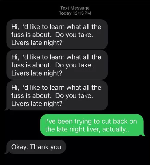 Well that’s a first