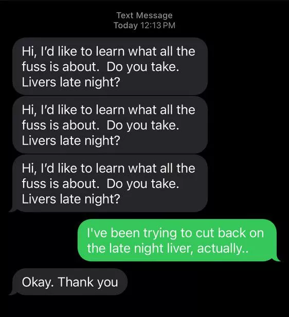 Well that’s a first