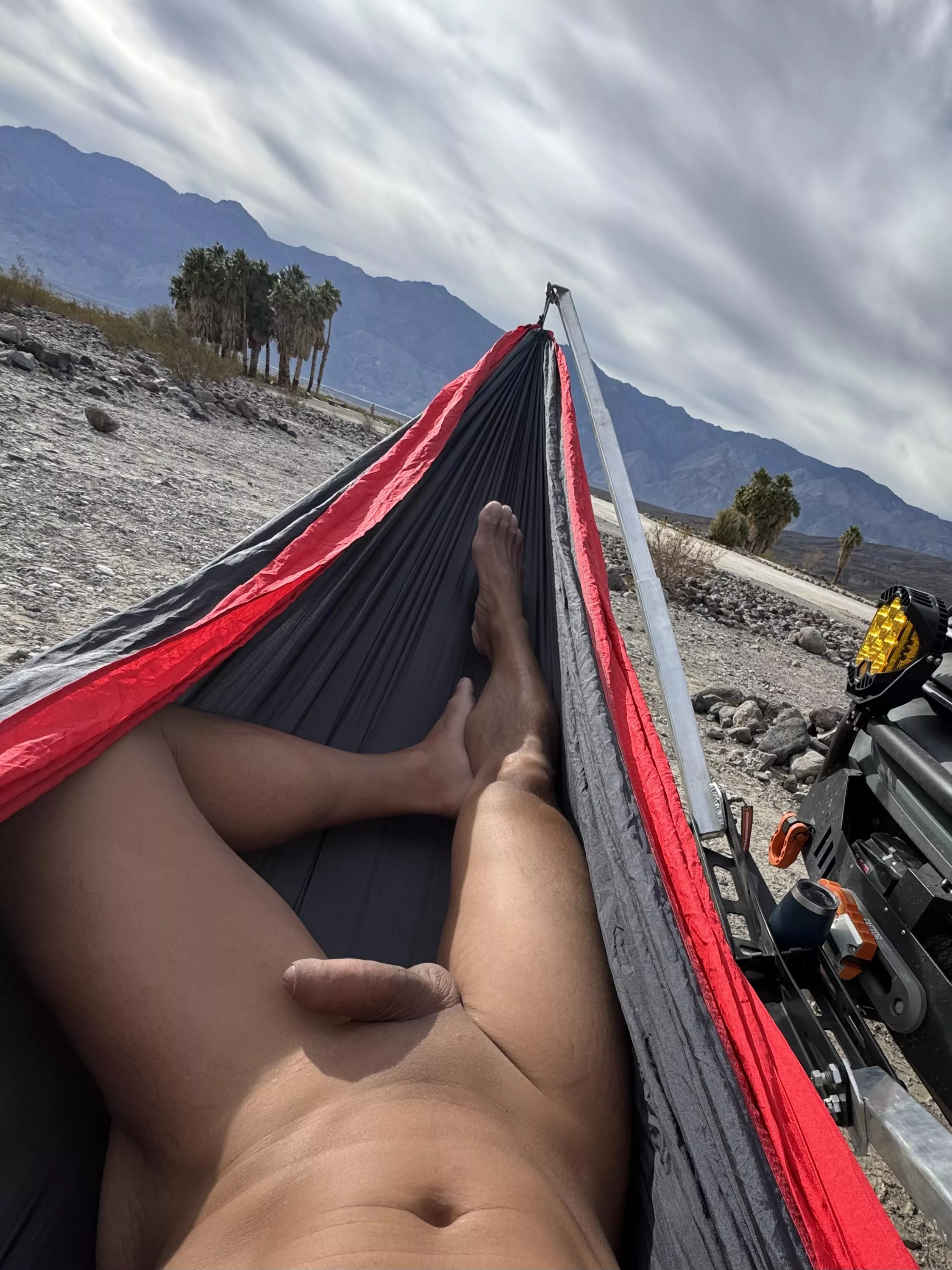 Winter at desert oasis