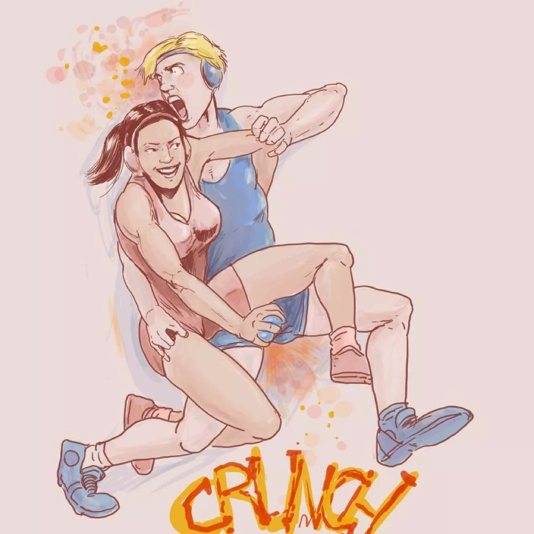 Women have such a clear advantage over men in the ring. Especially when you don’t wear protection