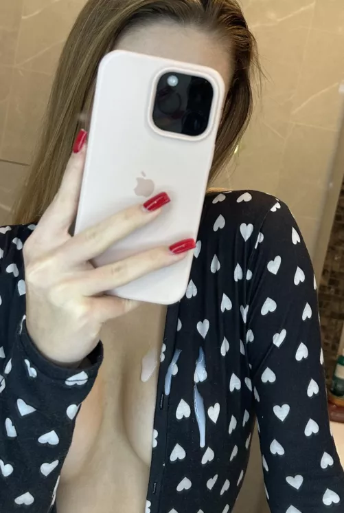 Work outfit for tonight, and yes, I'm already cumming