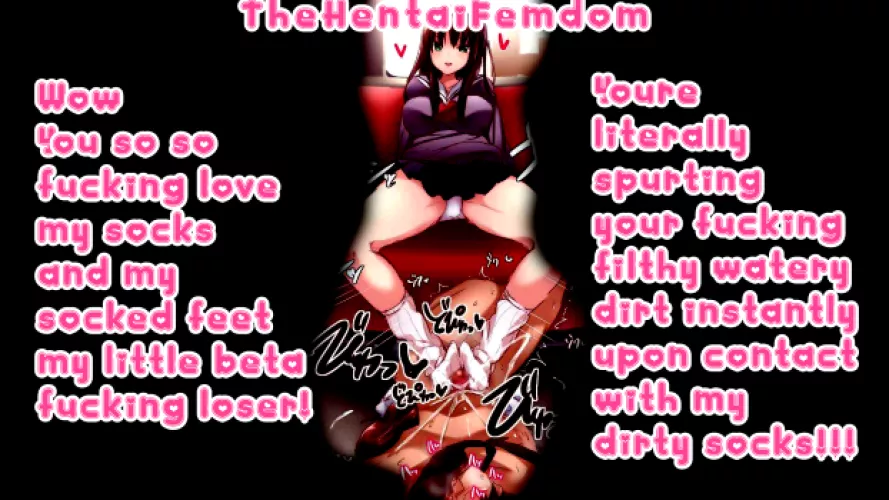 You are fucking SocksSexual beta loser! You really can spurt instantly upon contact with my dirty socks! I really so so love that! You will be my sockssexual beta loser forever baby!