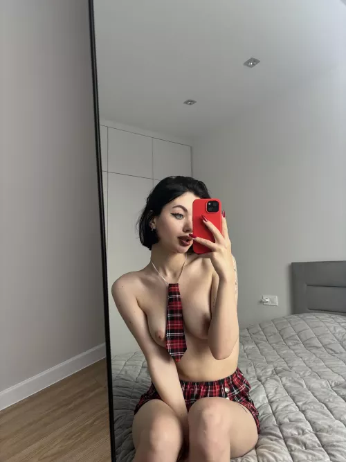 You have no idea what's underneath my short skirt