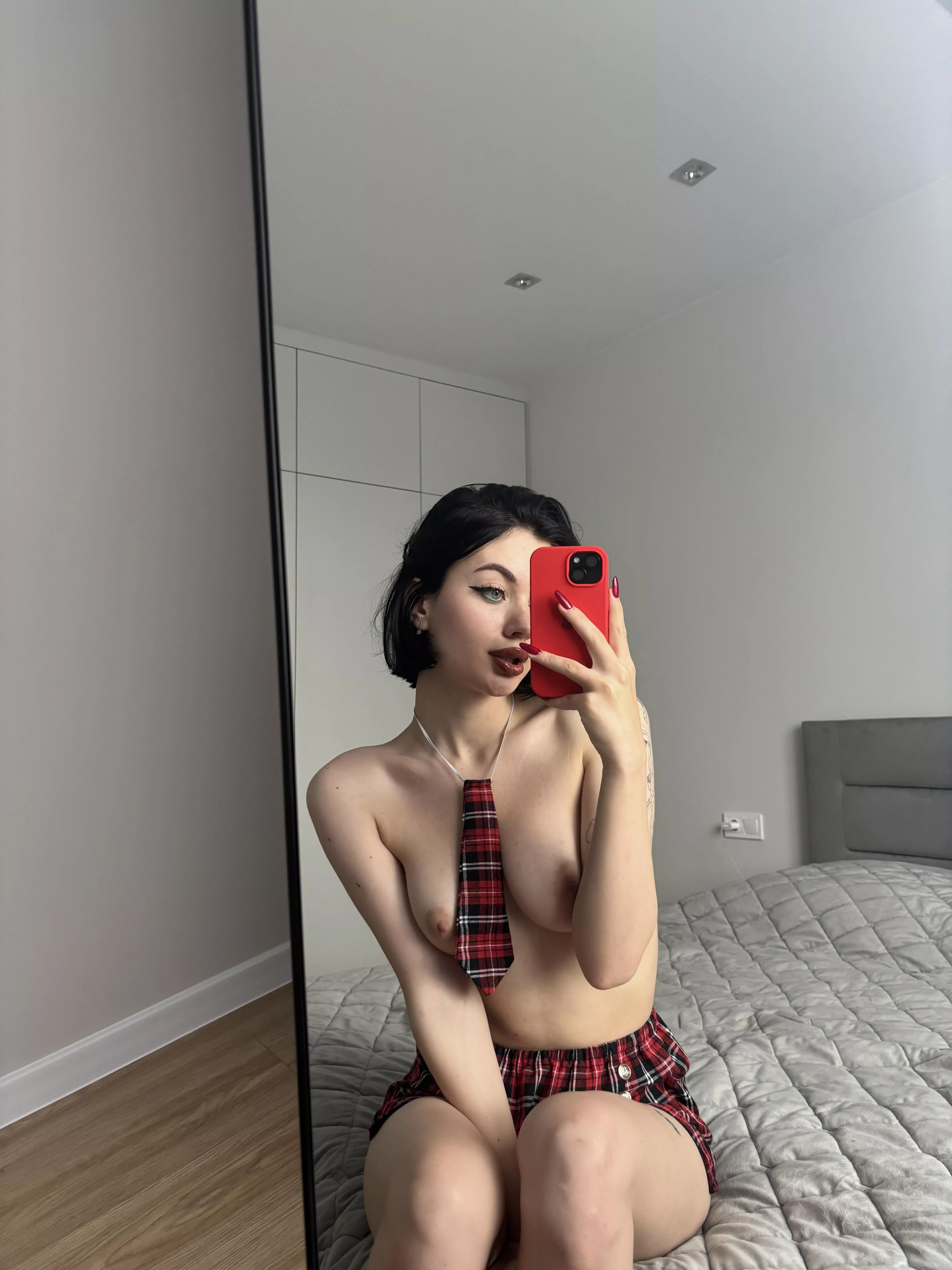 You have no idea what's underneath my short skirt