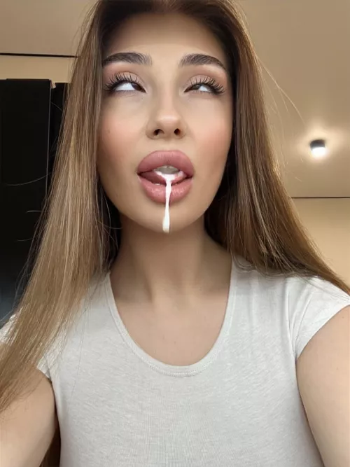 Your POV when you finished in my mouth