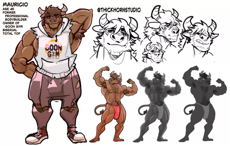 Bull gym owner (artist me) 