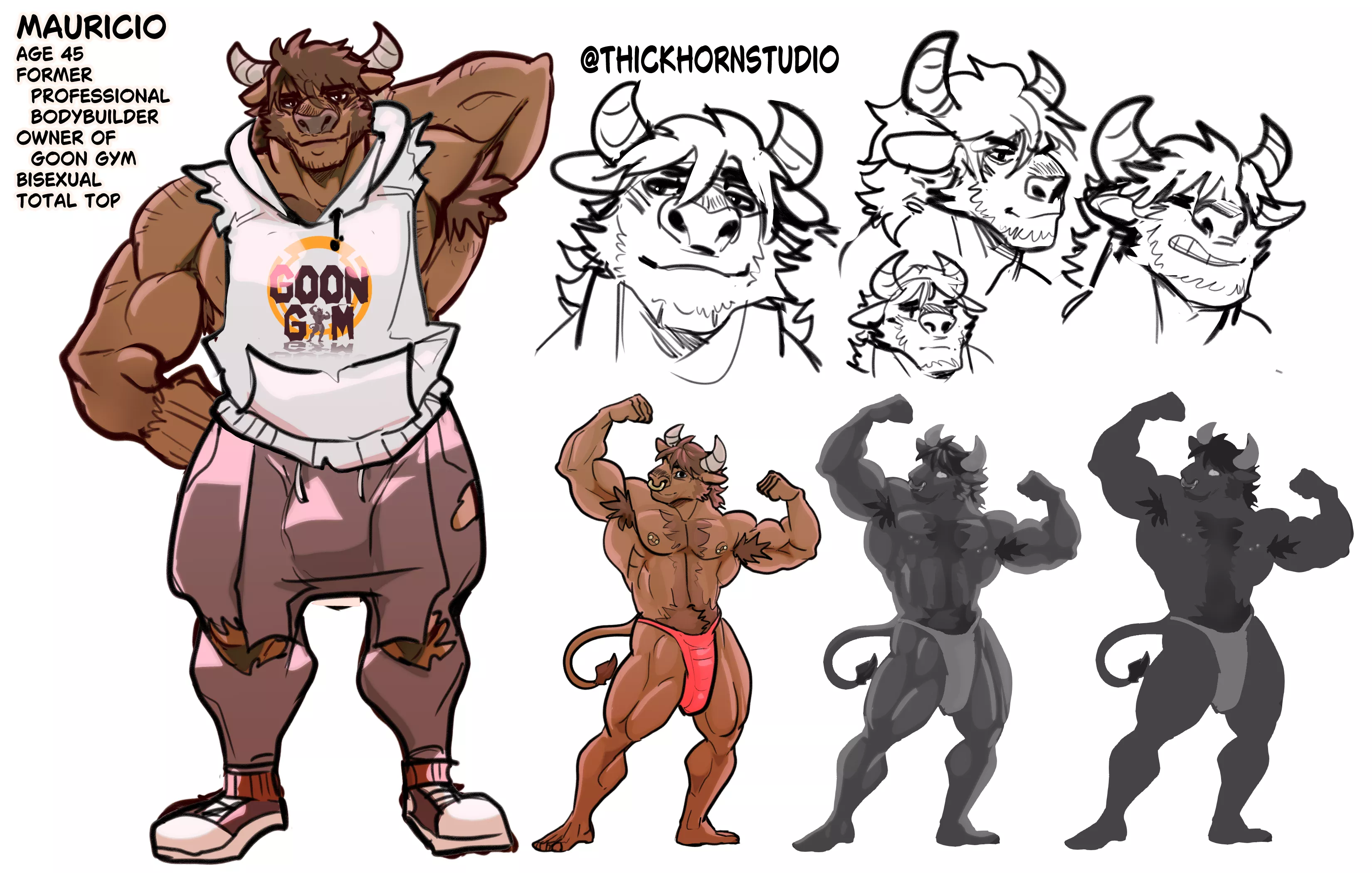 Bull gym owner (artist me) 