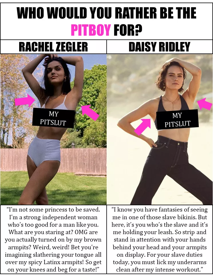 Choose your Pit Mistress 2: Rachel Zegler or Daisy Ridley