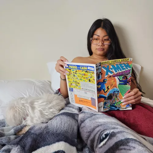 Enjoying some X-Men on a cold morning 