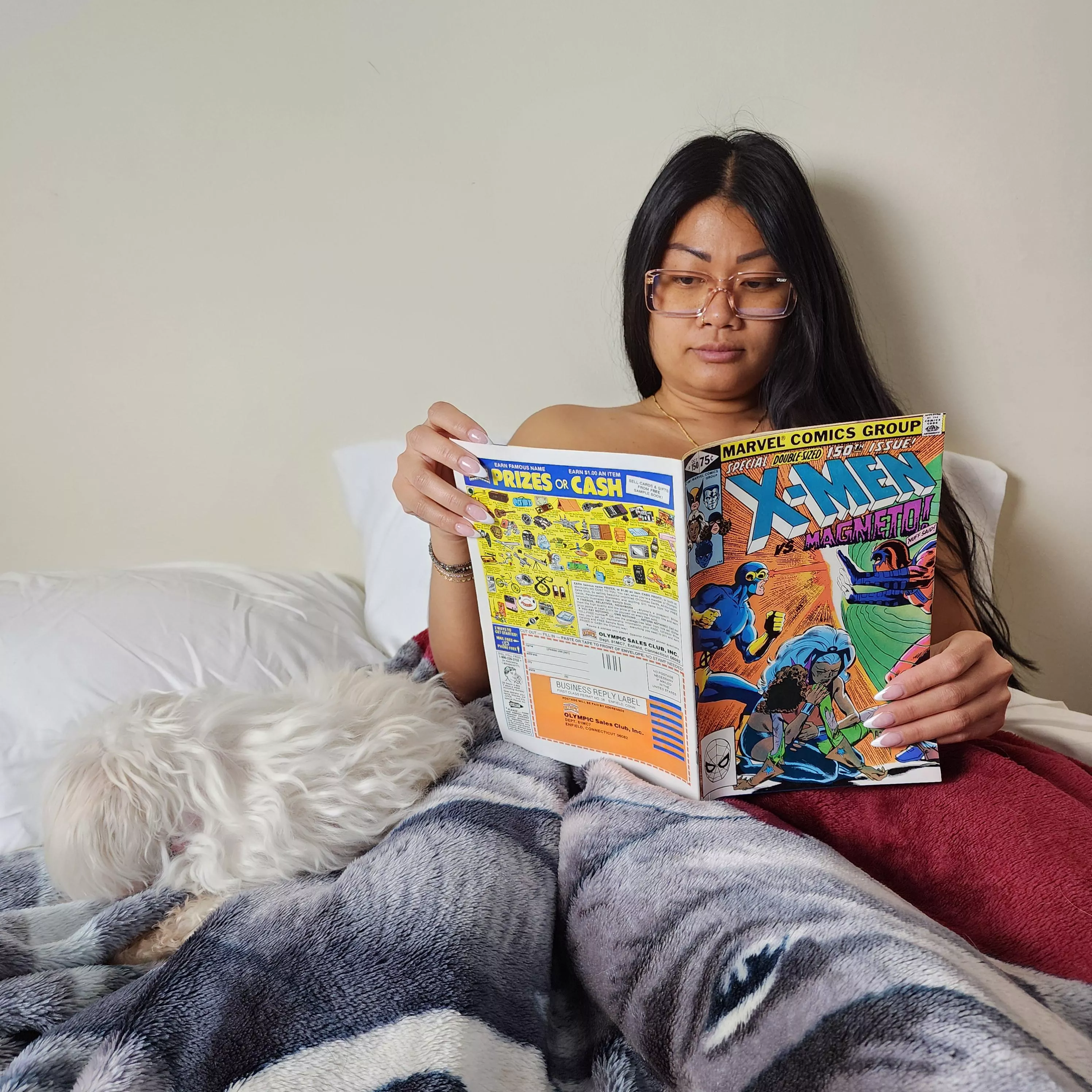 Enjoying some X-Men on a cold morning 