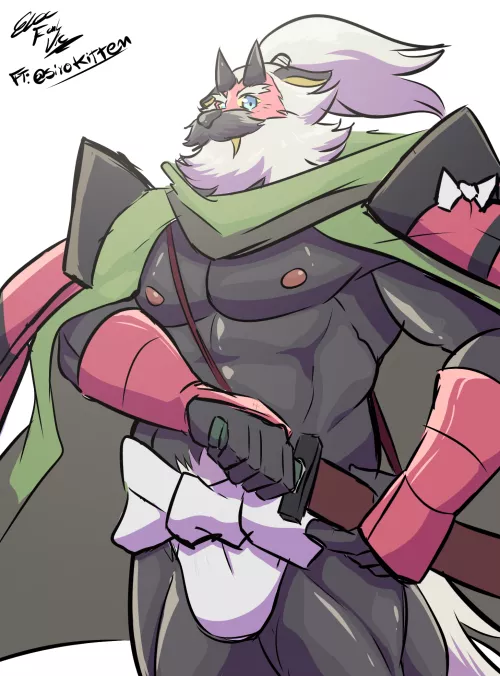 [Furry] Little fanart I did for @/Sirokitten on twitter. Artist: me