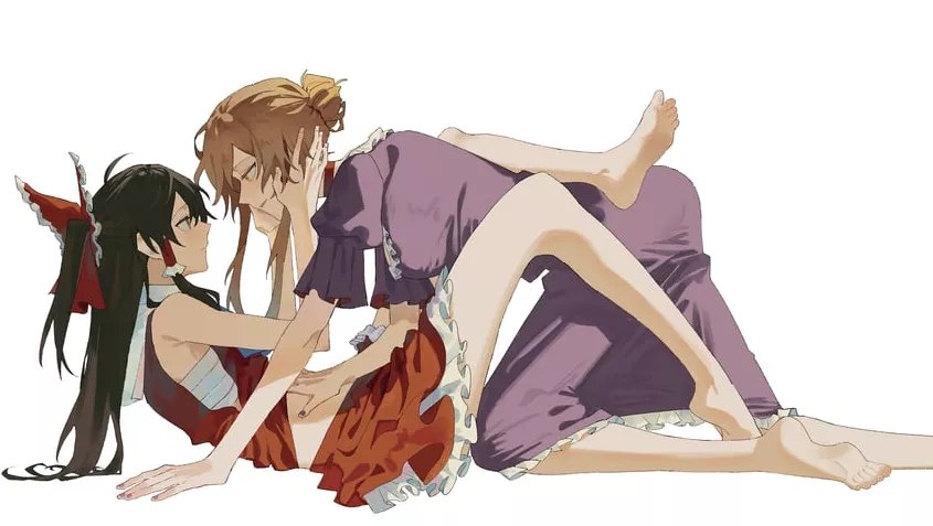 hakurei reimu and yakumo yukari (zy (zyyyyyyy9))