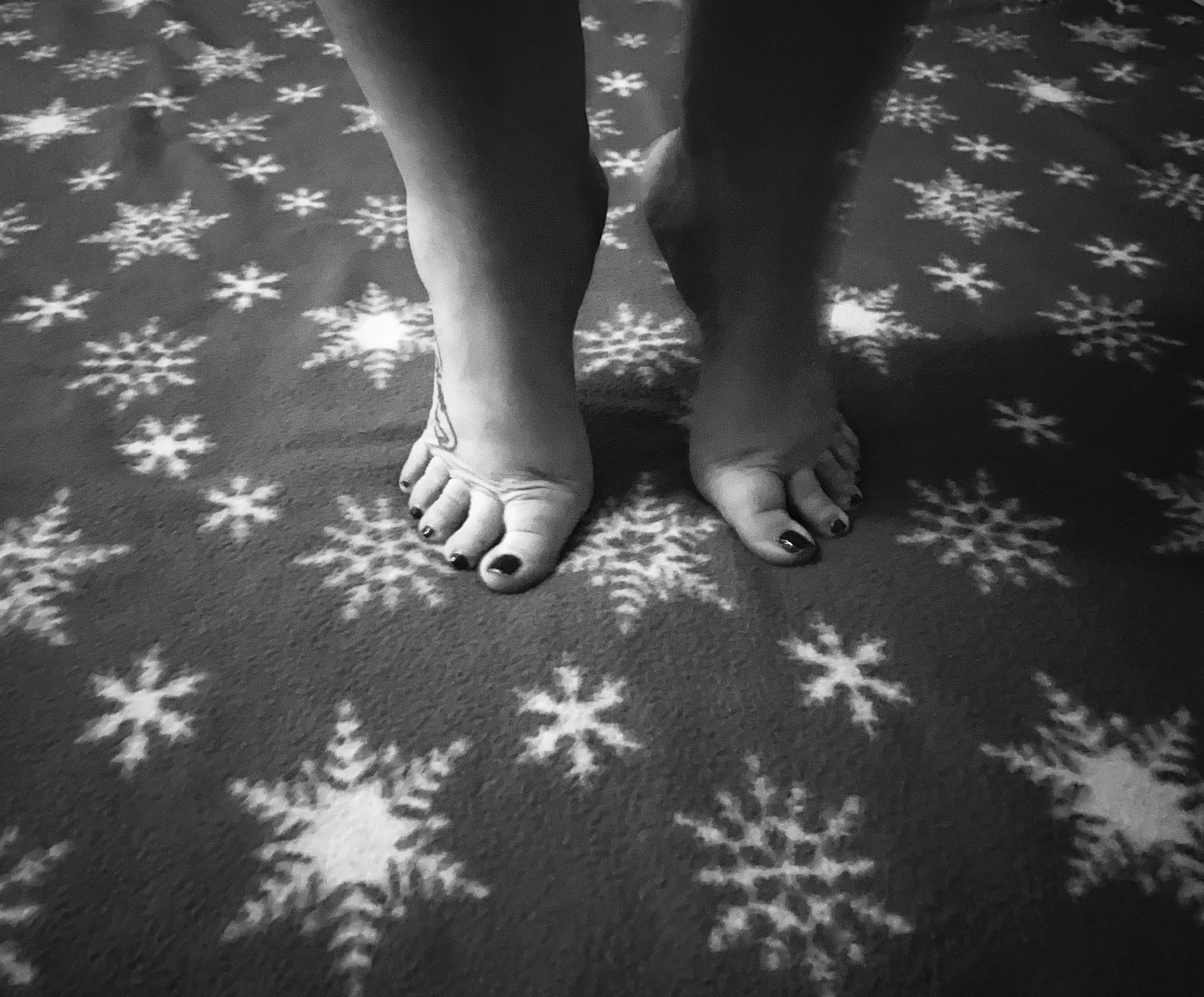 How Sexy Are Her Feet in Black & White?