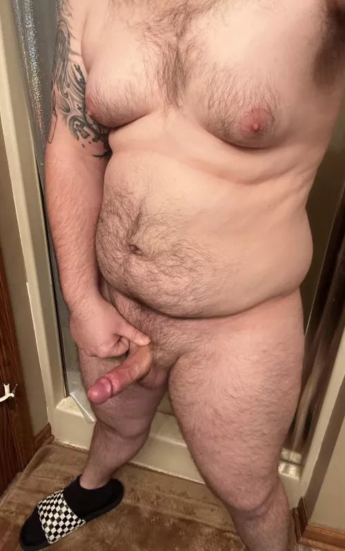 Let’s make a mess before and after we shower 😉