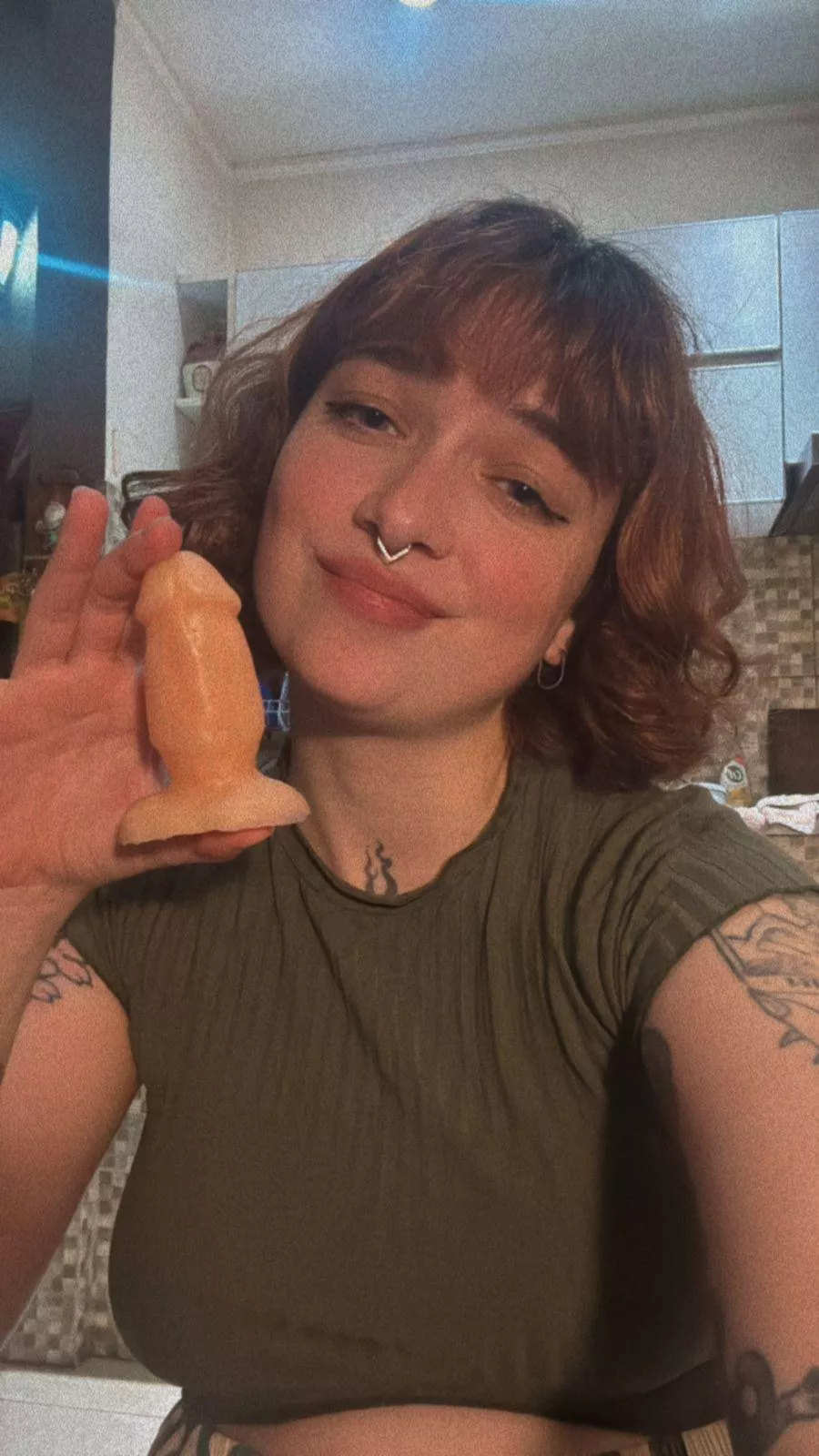 Little one, you look like you've never even seen a real cock before, let alone had one. Your tiny thing is pathetic.