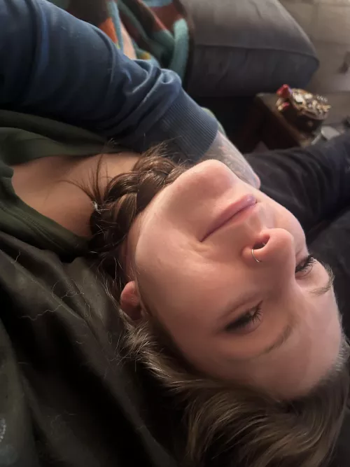 My hair is finally long enough to get my choked by my braid