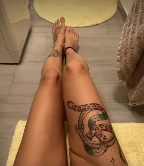 my tattooed legs don't leave anyone indifferent