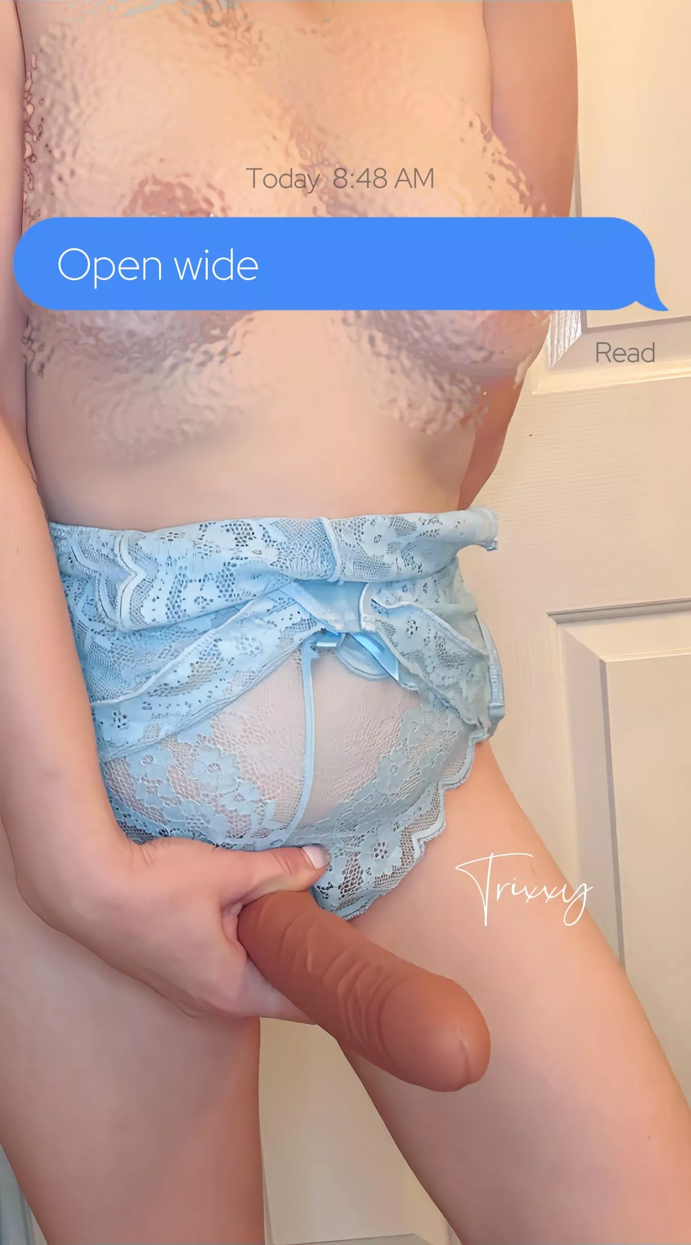 Or bend over, either works for me. Which would you rather?