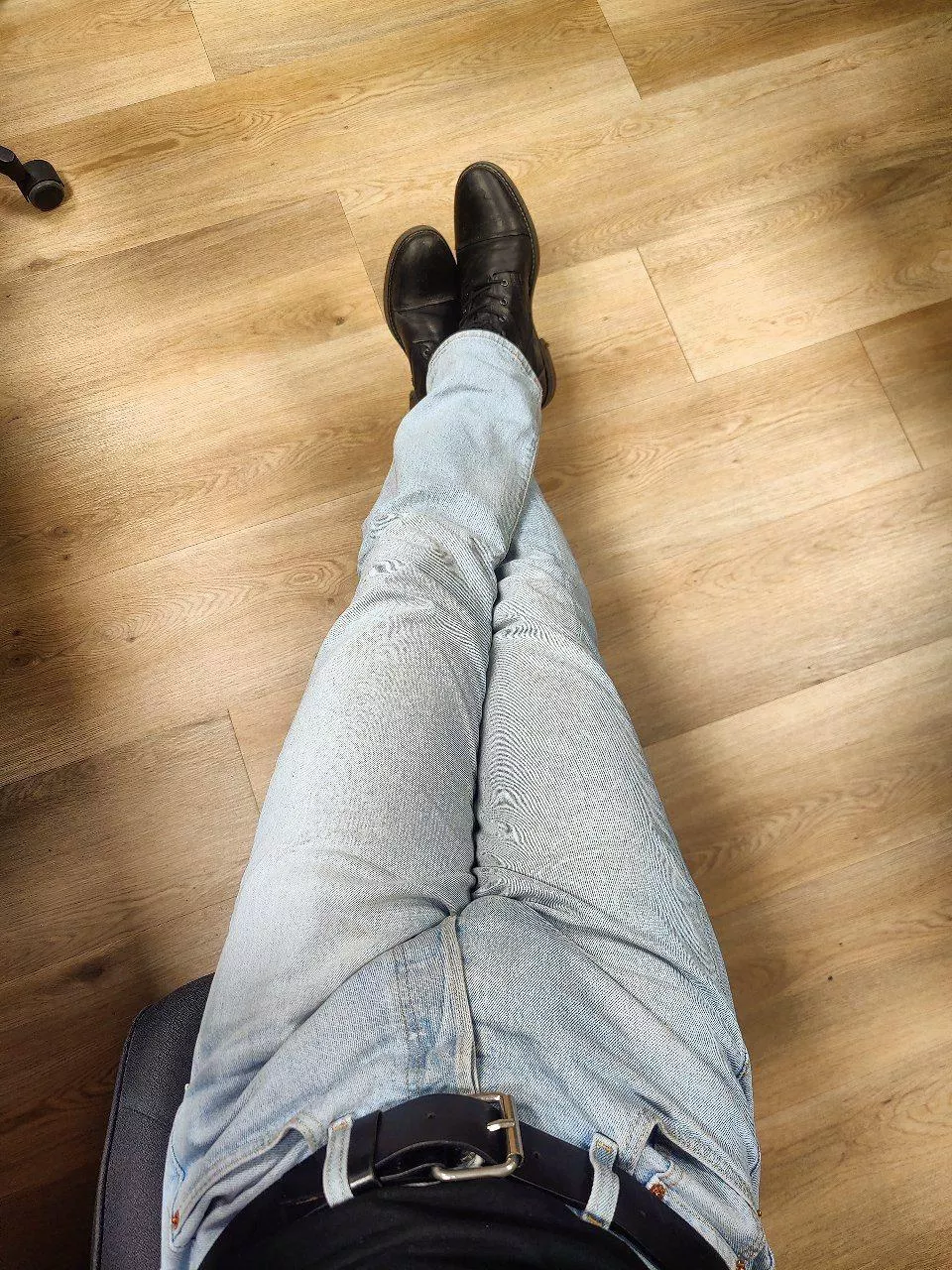 Packing my 501s at the office 