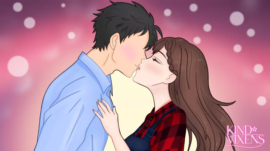 she is a boy kisser!