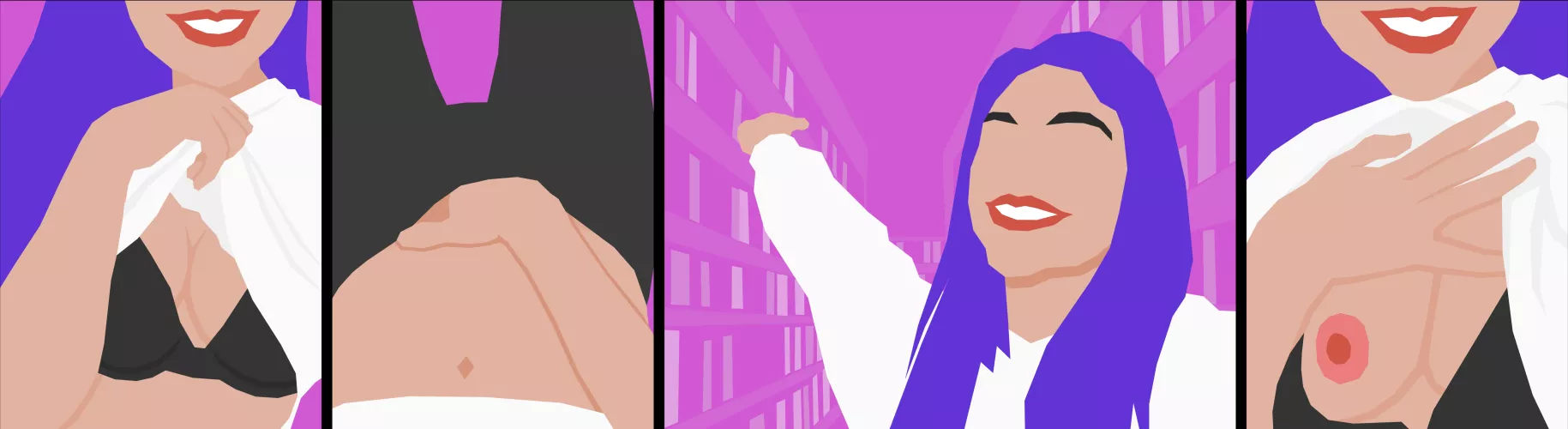 Some artwork from my game “Naughty in the Library”