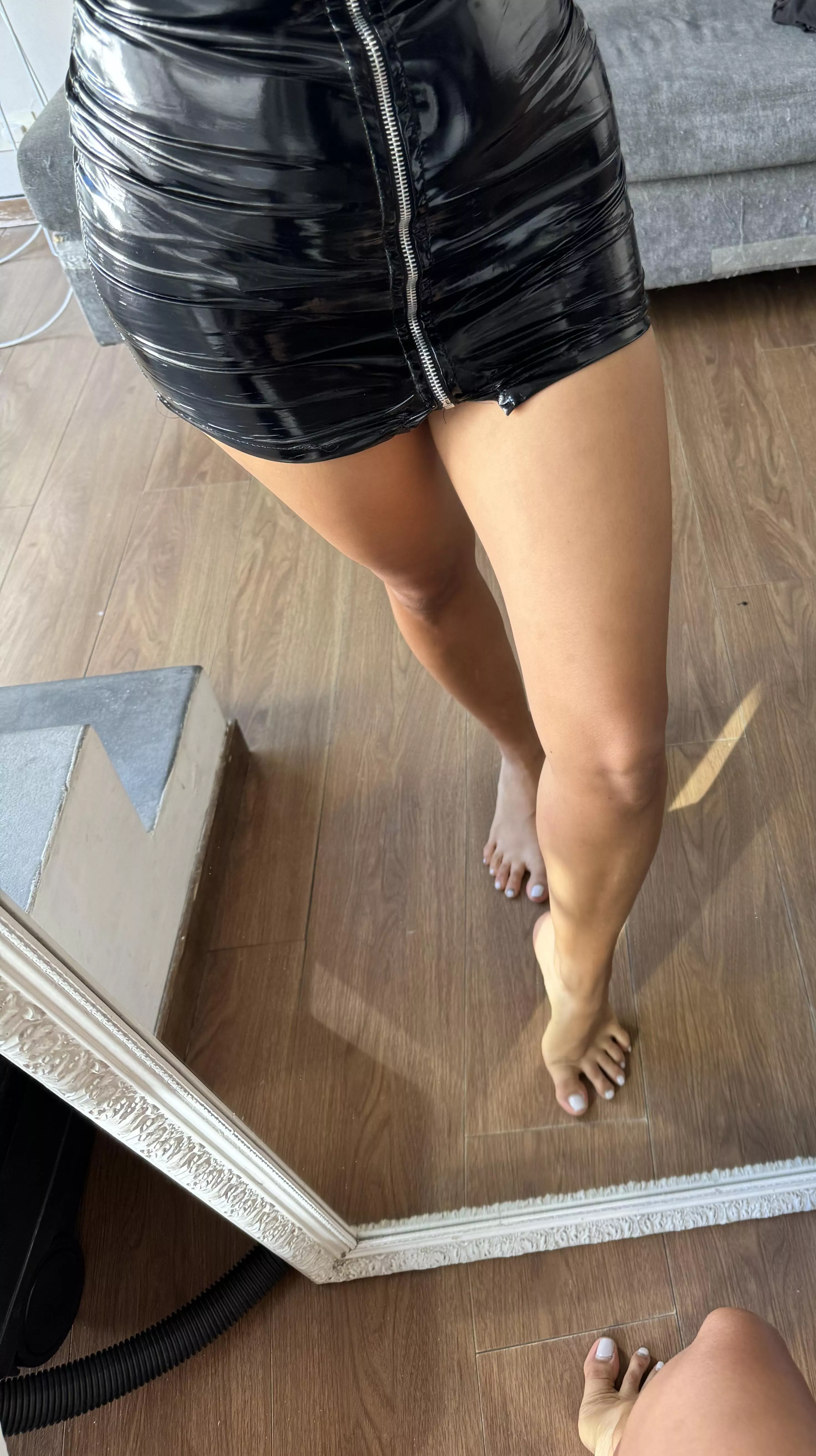 You'll smell my feet after I've worn my leather boots 