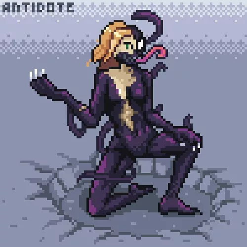 8Bit Female Venom by antidote_studios1