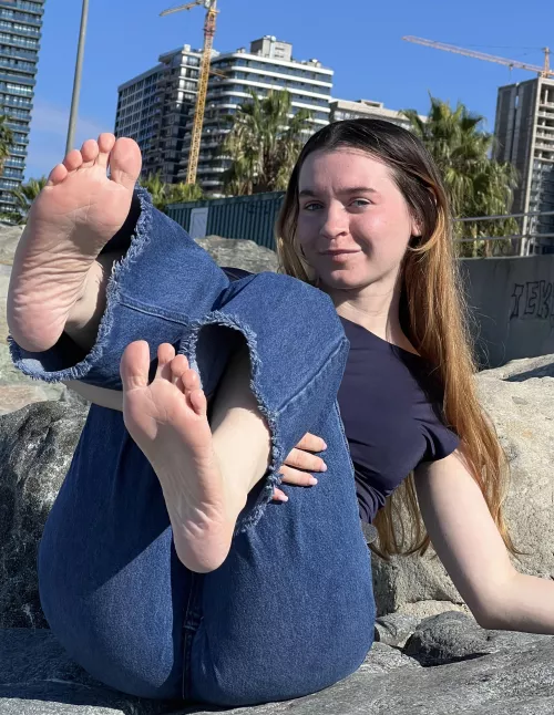 A very beautiful brunette is very sexy