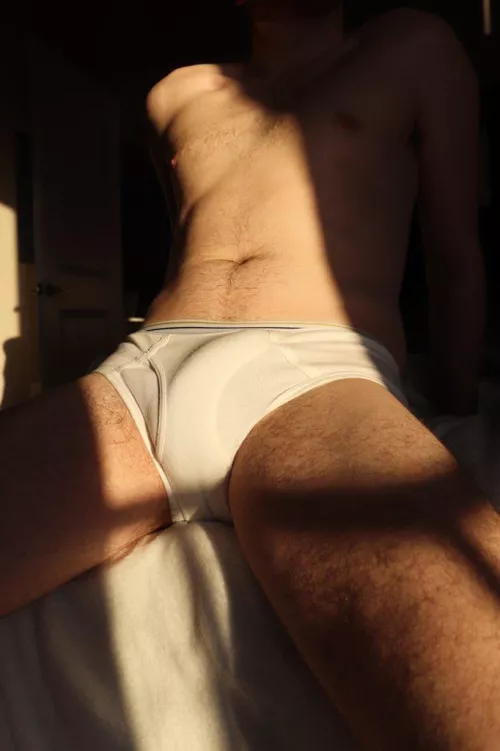 A view of my bulge through my bedroom window 