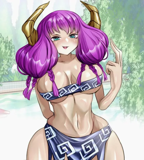 Aura in swimsuit (KentooArt)