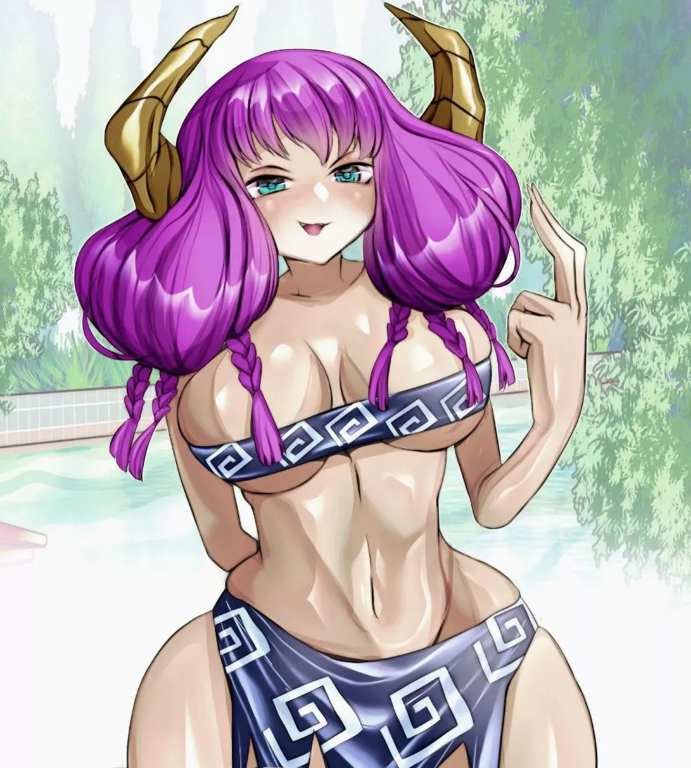 Aura in swimsuit (KentooArt)