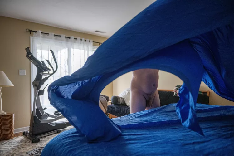 Bed's made. Time to mess it up again.