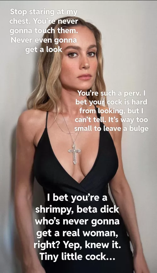 Brie Larson is done with your staring…