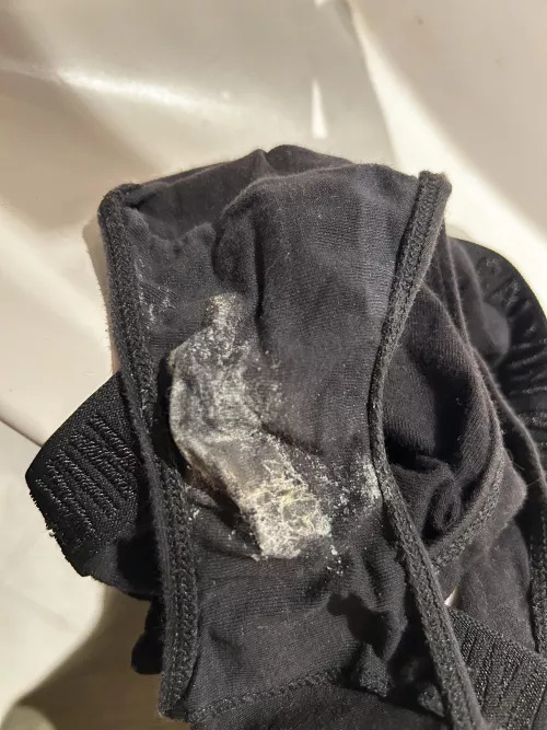 Dried grool, waiting to be licked