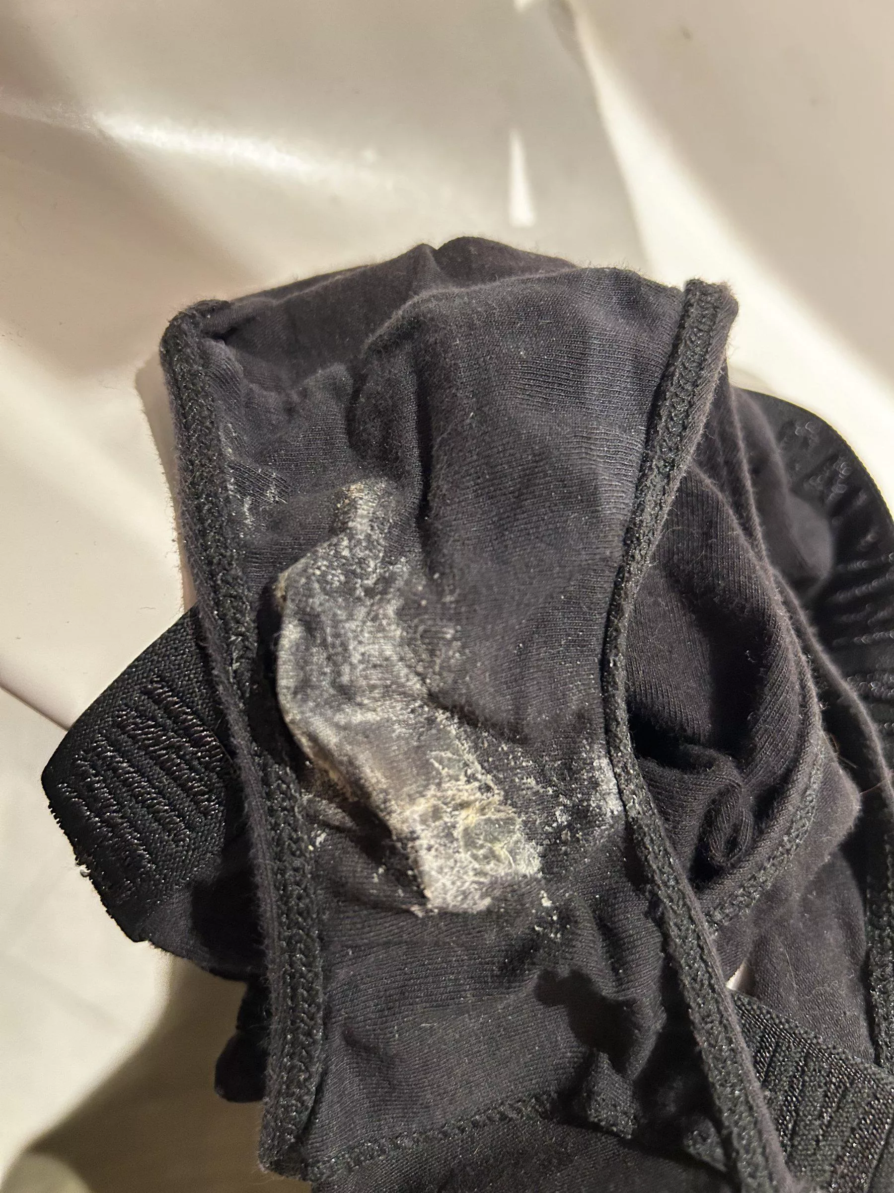 Dried grool, waiting to be licked