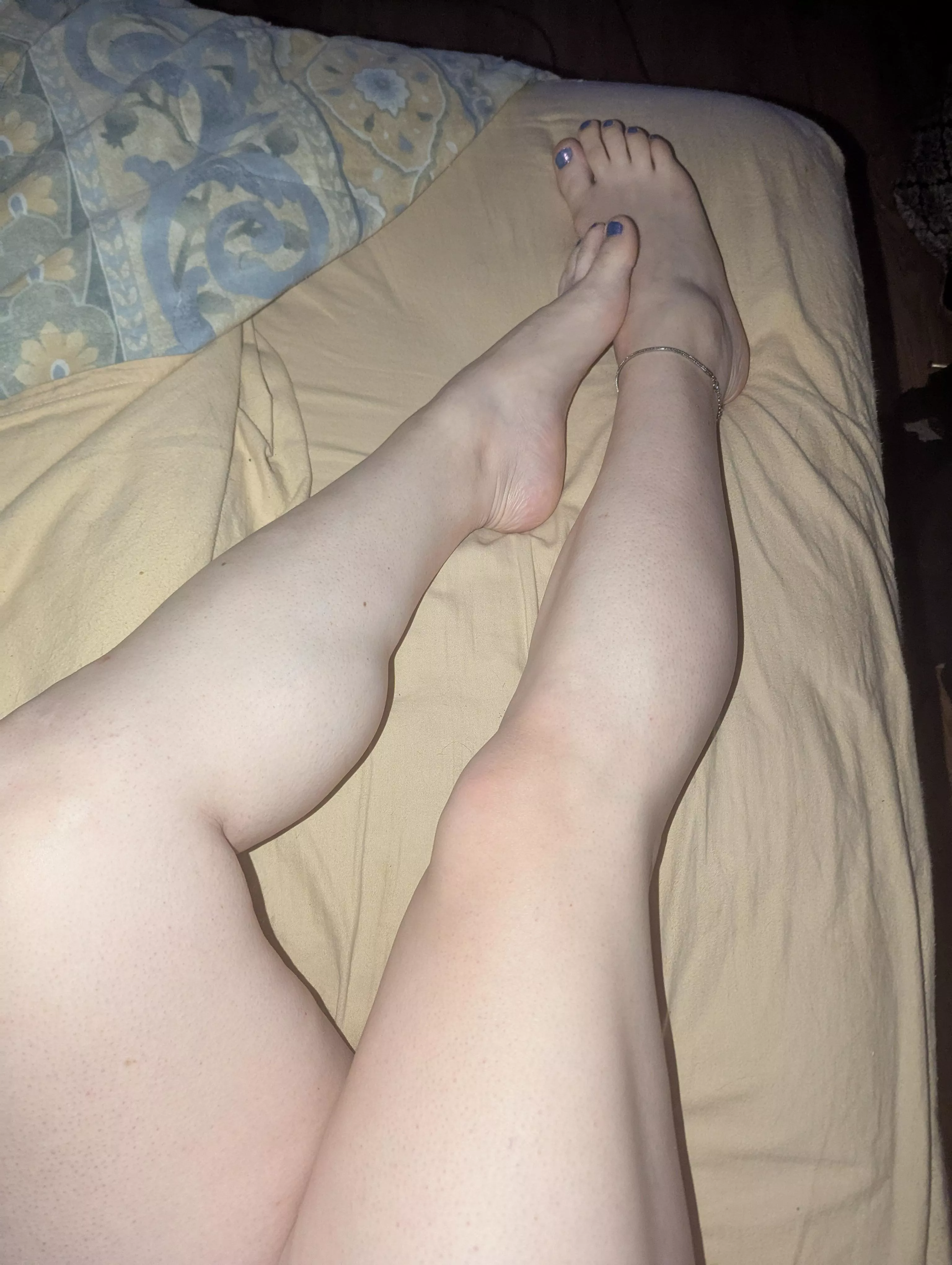 Freshly shaven legs 